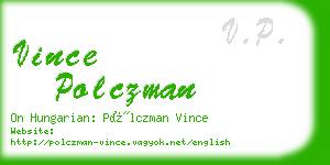 vince polczman business card